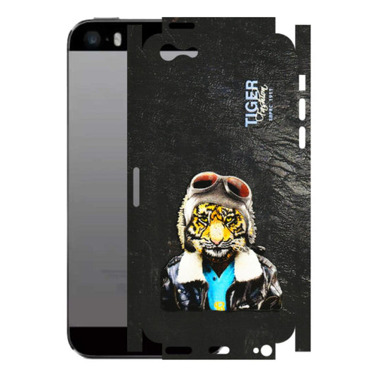 Apple iPhone Skins (All Models) - Rider Tiger - 3D Embossed Finish (L-113) iPhone 5