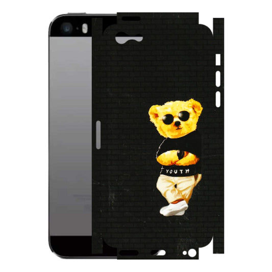 Apple iPhone Skins (All Models) - Classy Teddy Bear - 3D Embossed Finish (L-116) iPhone 5