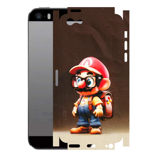 Apple iPhone Skins (All Models) - Little Mario - 3D Embossed Finish (L-119) iPhone 5