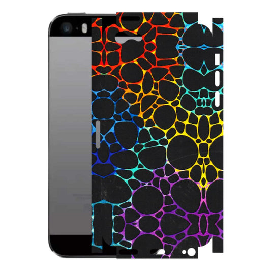 Apple iPhone Skins (All Models) - Abstract Art MultiColour - 3D Embossed Finish (L-133) iPhone 5