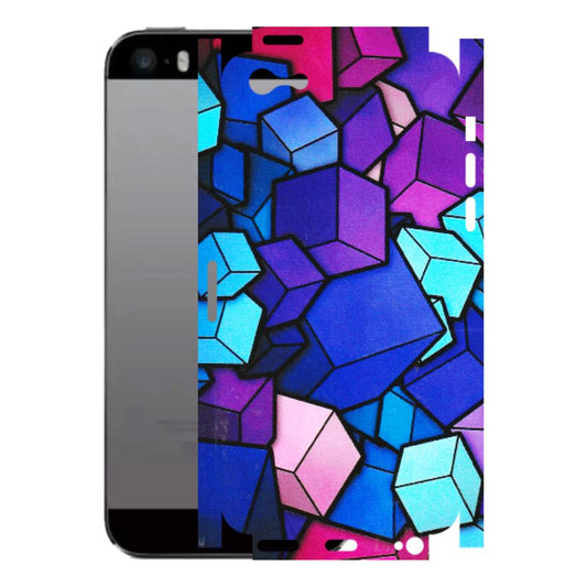 Apple iPhone Skins (All Models) - Cube Doodle - 3D Embossed Finish (L-141) iPhone 5