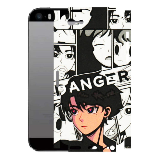 Apple iPhone Skins (All Models) - Danger Anime - 3D Embossed Finish (L-155) iPhone 5