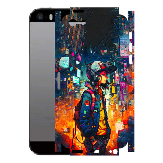 Apple iPhone Skins (All Models) - Street Anime Guy - 3D Embossed Finish (L-158) iPhone 5