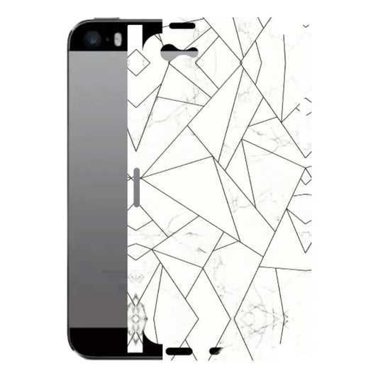 Apple iPhone Skins (All Models) - Luxury White Marble Effect - 3D Embossed Finish (L-168) iPhone 5