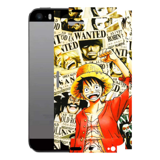 Apple iPhone Skins (All Models) - Luffy Anime - 3D Embossed Finish (L-177) iPhone 5