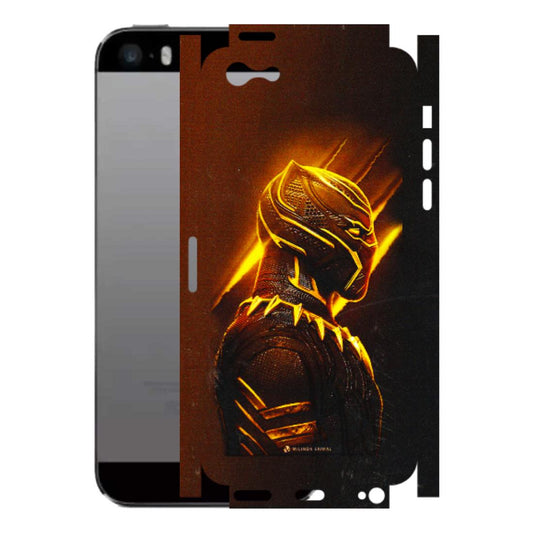 Apple iPhone Skins (All Models) - Gold Black Panther - 3D Embossed Finish (L-181) iPhone 5