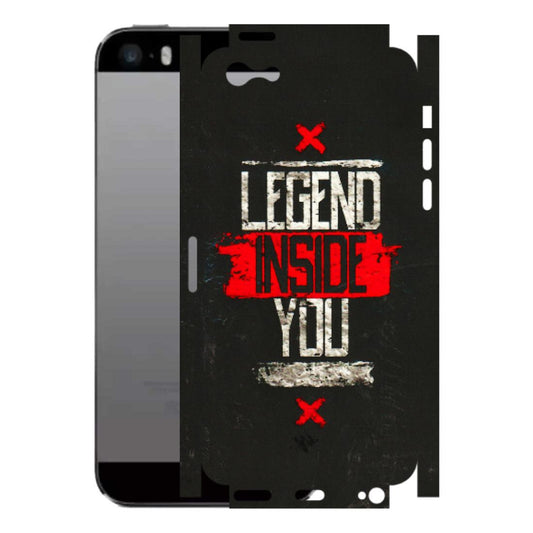 Apple iPhone Skins (All Models) - Legend Inside You - 3D Embossed Finish (L-186) iPhone 5