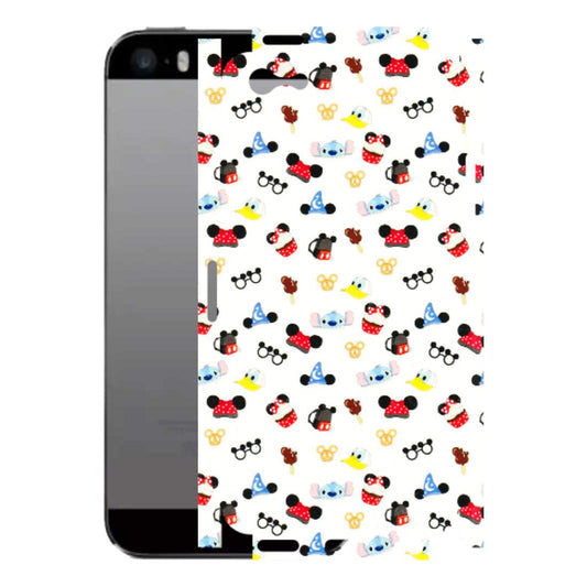 Apple iPhone Skins (All Models) - Minnie Mouse & Donald Doodles s - 3D Embossed Finish (L-194) iPhone 5