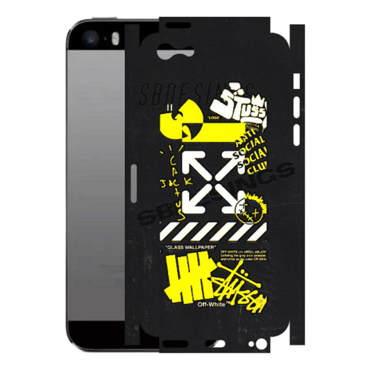 Apple iPhone Skins (All Models) - Anti Social Graffiti - 3D Embossed Finish (L-198) iPhone 5
