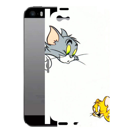Apple iPhone Skins (All Models) - Cute Tom And Jerry - 3D Embossed Finish (L-220) iPhone 5