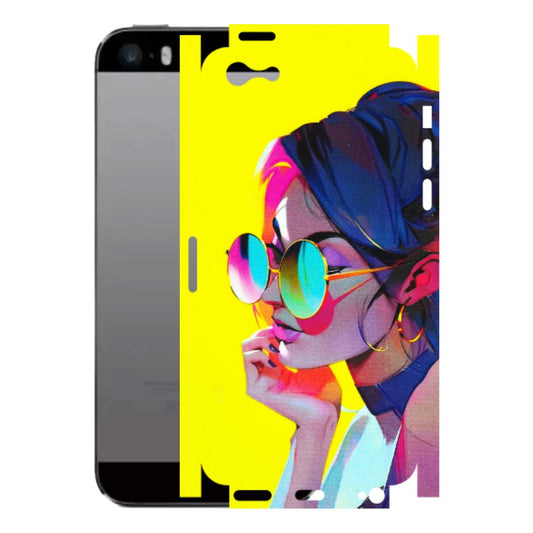 Apple iPhone Skins (All Models) - Bold Stylish Girl - 3D Embossed Finish (L-222) iPhone 5