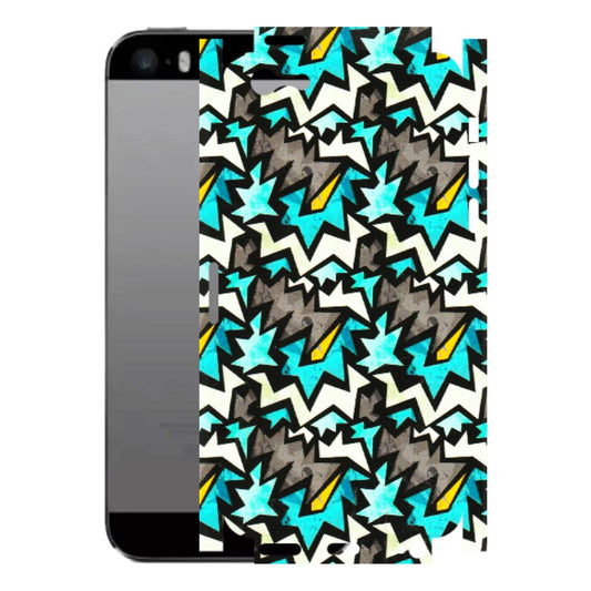 Apple iPhone Skins (All Models) - Funky Zig Zag - 3D Embossed Finish (L-223) iPhone 5