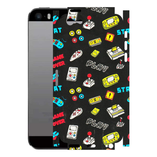 Apple iPhone Skins (All Models) - Gaming Doodles - 3D Embossed Finish (L-224) iPhone 5
