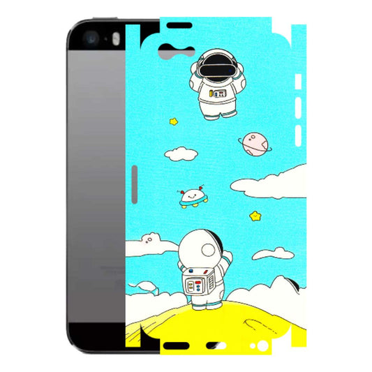 Apple iPhone Skins (All Models) - Blue Skies Astro Float - 3D Embossed Finish (L-230) iPhone 5