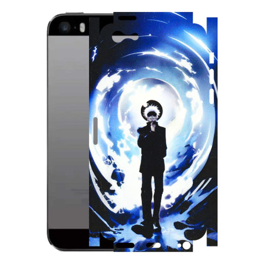 Apple iPhone Skins (All Models) - Satoru Gojo Dark Blue - 3D Embossed Finish (L-235) iPhone 5