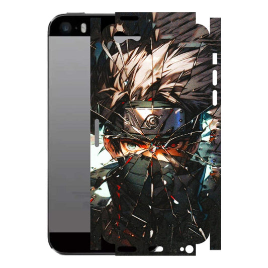 Apple iPhone Skins (All Models) - Kakashi Shattered Glass Effect - 3D Embossed Finish (L-237) iPhone 5