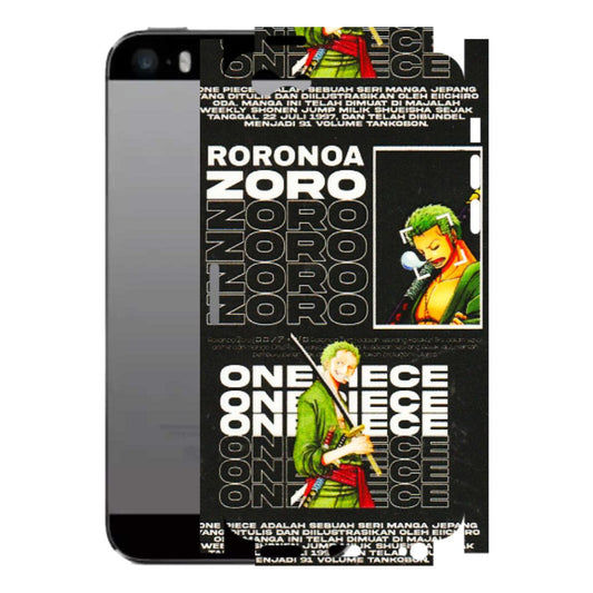 Apple iPhone Skins (All Models) - One Piece Zoro - 3D Embossed Finish (L-250) iPhone 5