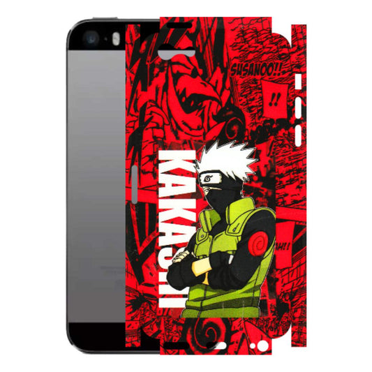 Apple iPhone Skins (All Models) - Kakashi Red Anime - 3D Embossed Finish (L-251) iPhone 5