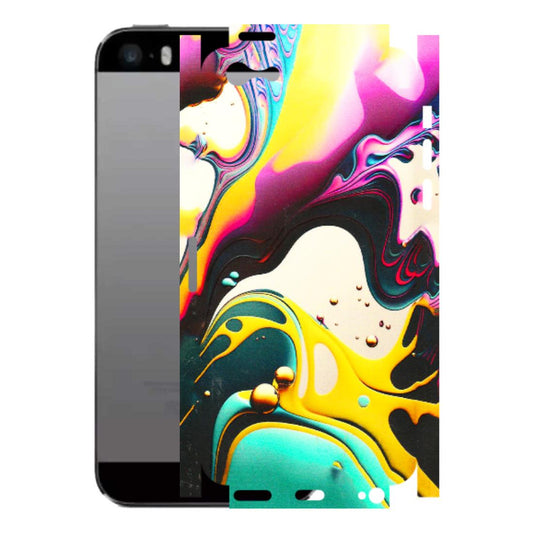 Apple iPhone Skins (All Models) - Multicolor Abstract pattern - 3D Embossed Finish (L-254) iPhone 5