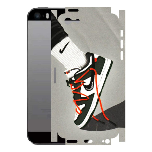 Apple iPhone Skins (All Models) - New Grey Sneaker - 3D Embossed Finish (L-261) iPhone 5