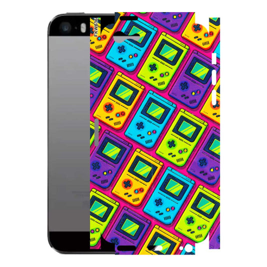 Apple iPhone Skins (All Models) - Gameboy Colourful - 3D Embossed Finish (L-266) iPhone 5