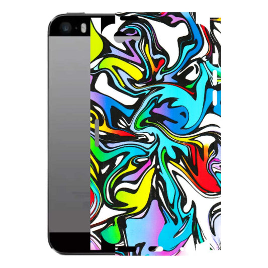 Apple iPhone Skins (All Models) - Abstract Colour Paints - 3D Embossed Finish (L-271) iPhone 5