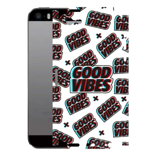 Apple iPhone Skins (All Models) - Good Vibes - 3D Embossed Finish (L-282) iPhone 5