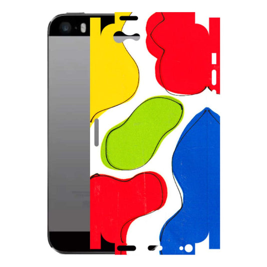 Apple iPhone Skins (All Models) - RGB Colour Paint - 3D Embossed Finish (L-284) iPhone 5