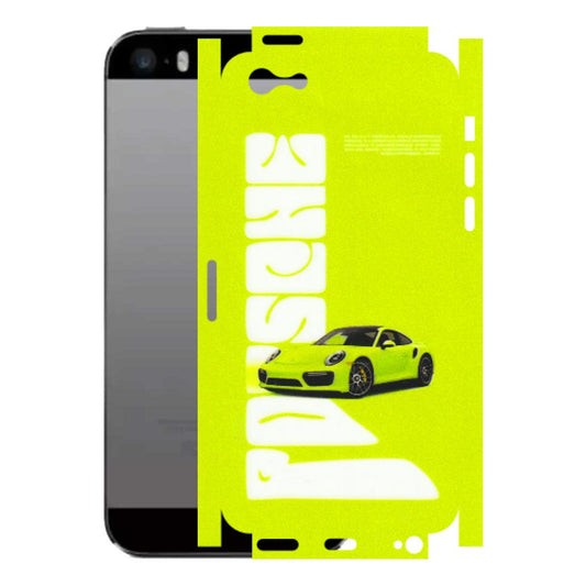 Apple iPhone Skins (All Models) - Lime Green Porche - 3D Embossed Finish (L-30) iPhone 5