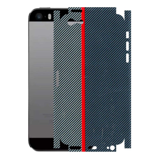 Apple iPhone Skins (All Models) - Blue Sober Lines - 3D Embossed Finish (L-305) iPhone 5