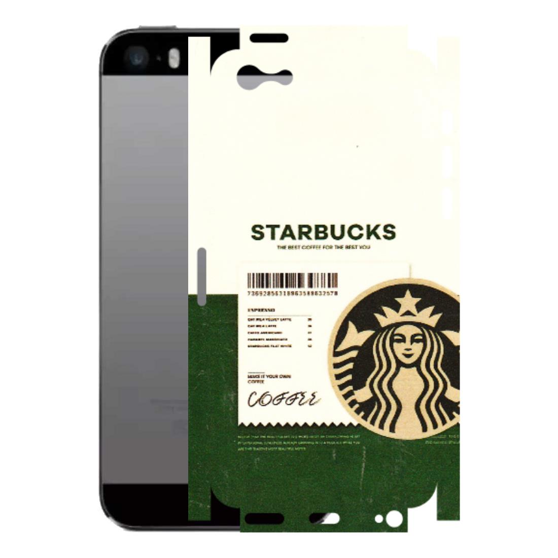 Apple iPhone Skins (All Models) - Starbucks Barcode - 3D Embossed Finish (L-308) iPhone 5