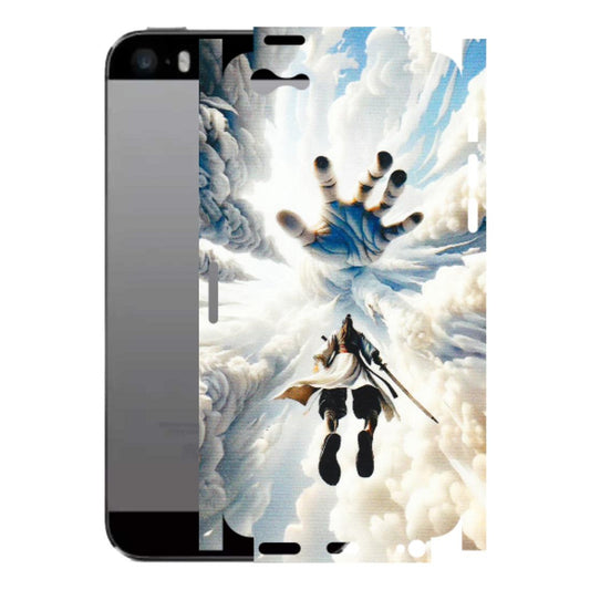 Apple iPhone Skins (All Models) - Big Hand With Monkey King - 3D Embossed Finish (L-323) iPhone 5