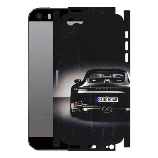 Apple iPhone Skins (All Models) - New Black Porsche GT3 - 3D Embossed Finish (L-327) iPhone 5