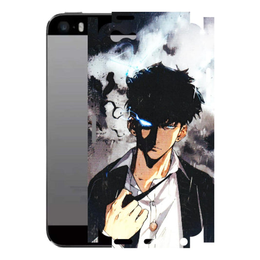 Apple iPhone Skins (All Models) - Sung Jinwoo Manhwa Anime - 3D Embossed Finish (L-328) iPhone 5