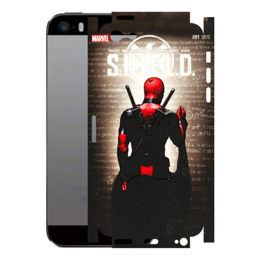 Apple iPhone Skins (All Models) - Deadpool - 3D Embossed Finish (L-56) iPhone 5