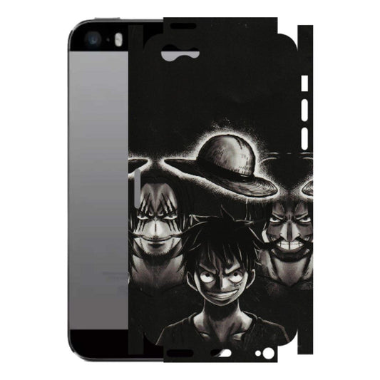 Apple iPhone Skins (All Models) - Black Luffy Hat - 3D Embossed Finish (L-57) iPhone 5