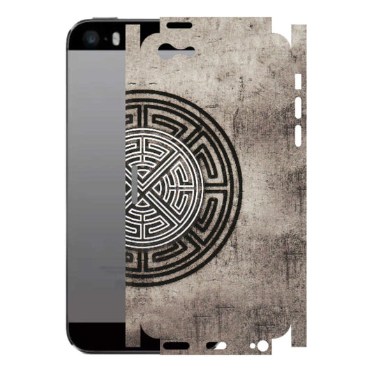 Apple iPhone Skins (All Models) - Mysterious Circular Design - 3D Embossed Finish (L-63) iPhone 5