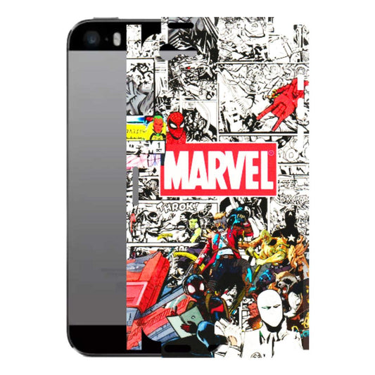 Apple iPhone Skins (All Models) - Marvel Colorful Comic - 3D Embossed Finish (L-64) iPhone 5