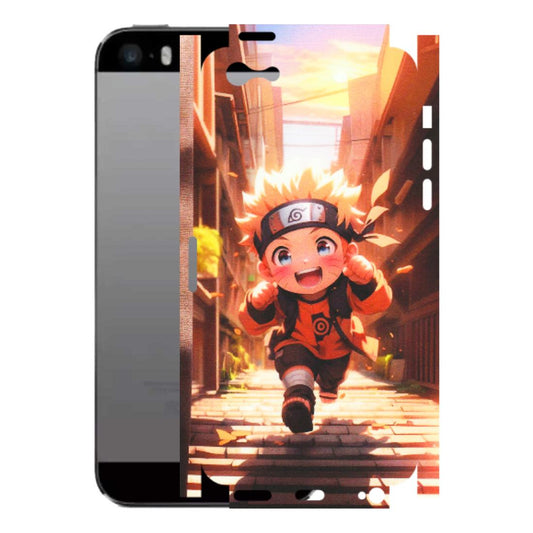 Apple iPhone Skins (All Models) - Naruto Cute Toon Running - Matte Finish (M-04) iPhone 5