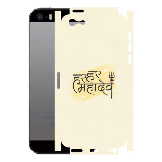 Apple iPhone Skins (All Models) - Har Har Mahadev - Matte Finish (M-10) iPhone 5