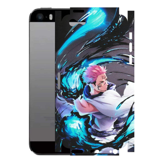 Apple iPhone Skins (All Models) - New Jujutsu Kaisen Grey Blue Anime - Matte Finish (M-127) iPhone 5
