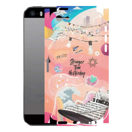 Apple iPhone Skins (All Models) - Stronger Then Yesterday - Matte Finish (M-128) iPhone 5