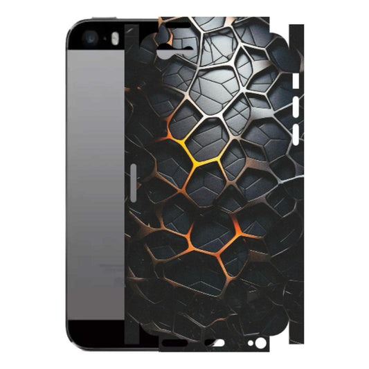 Apple iPhone Skins (All Models) - New Abstract Graphite Tiles - Matte Finish (M-130) iPhone 5