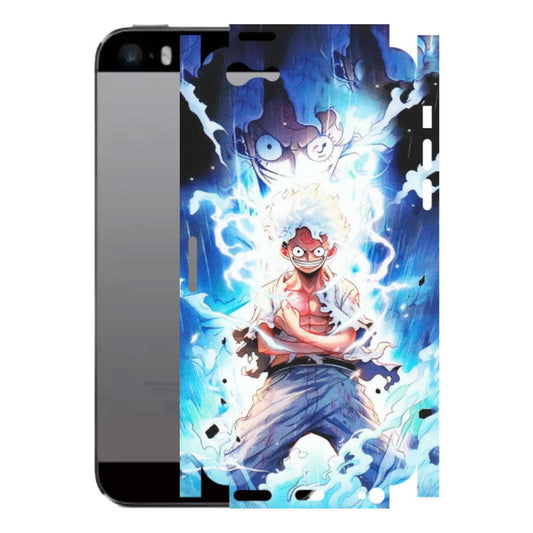 Apple iPhone Skins (All Models) - Blue Thunder Luffy Anime - Matte Finish (M-132) iPhone 5