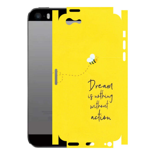 Apple iPhone Skins (All Models) - Dream Is Nothing Without Action - Matte Finish (M-138) iPhone 5