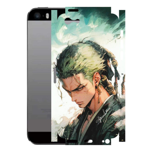 Apple iPhone Skins (All Models) - New Roronoa Zoro One Picece Anime - Matte Finish (M-140) iPhone 5