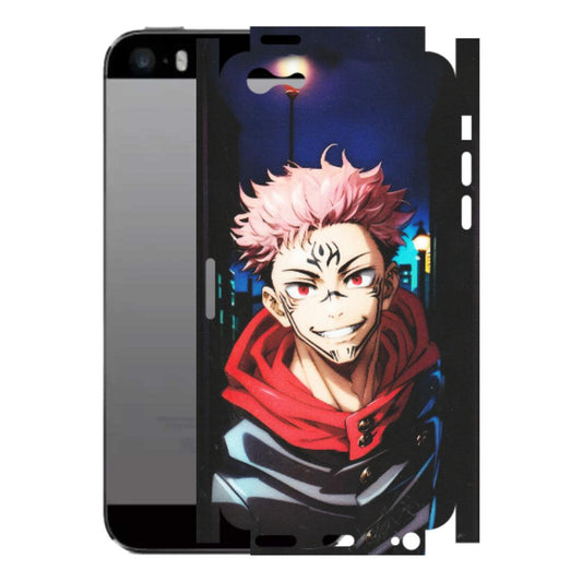 Apple iPhone Skins (All Models) - Yuji Itadori Funny Face Anime - Matte Finish (M-152) iPhone 5