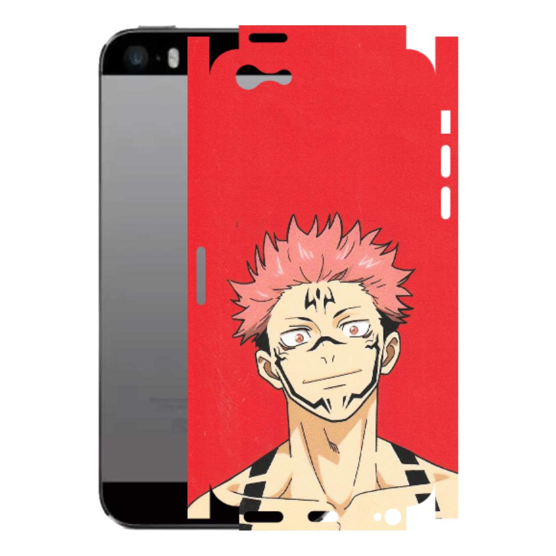 Apple iPhone Skins (All Models) - Ryomen Sukuna Fun Anime - Matte Finish (M-153) iPhone 5
