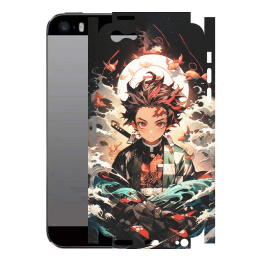 Apple iPhone Skins (All Models) - Tanjiro Demon Slayer Anime - Matte Finish (M-158) iPhone 5