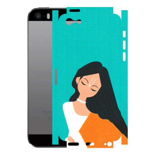 Apple iPhone Skins (All Models) - Radhe Radhe With Hindu Symbol - Matte Finish (M-164) iPhone 5
